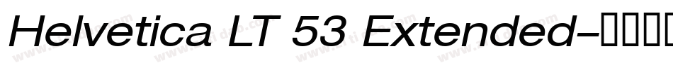 Helvetica LT 53 Extended字体转换